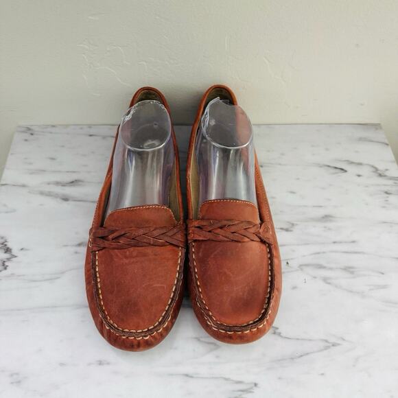 Women's Suede Loafers in Rust - Picture 3 of 11